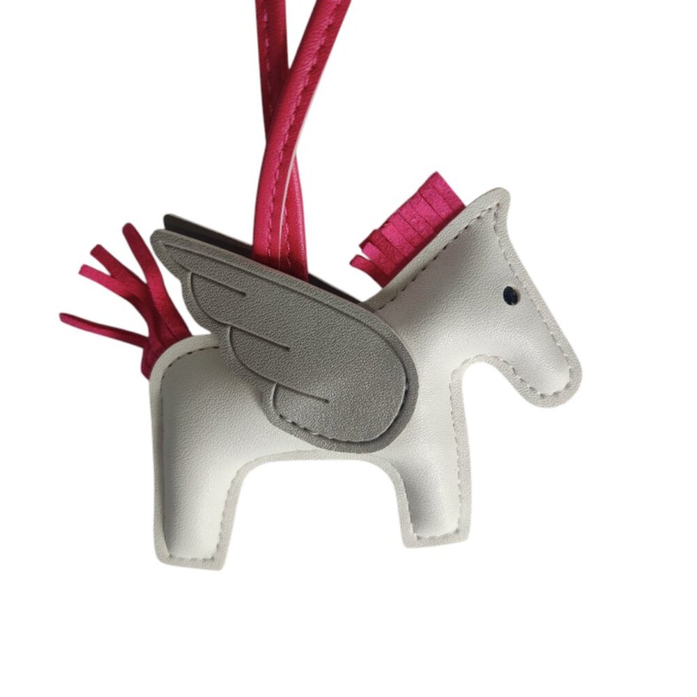 Fashion Inspired Faux Leather Pegasus Bag Charm NWT